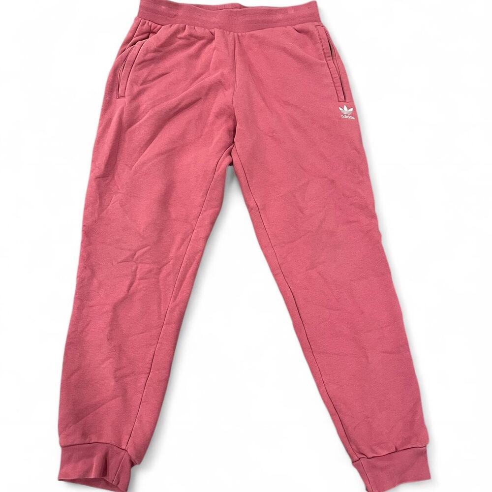 Adidas Pink Tracksuit Sweatpants Cuffed